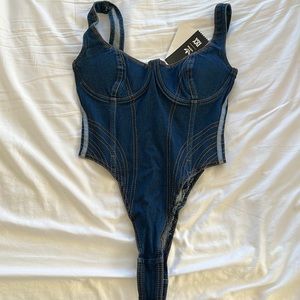 IVY PARK Denim Bodysuit